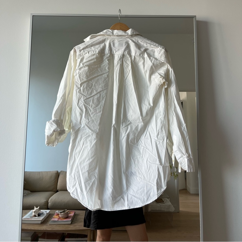 Nordstrom White Button Up (Needs To Be Steamed Lo… - image 4